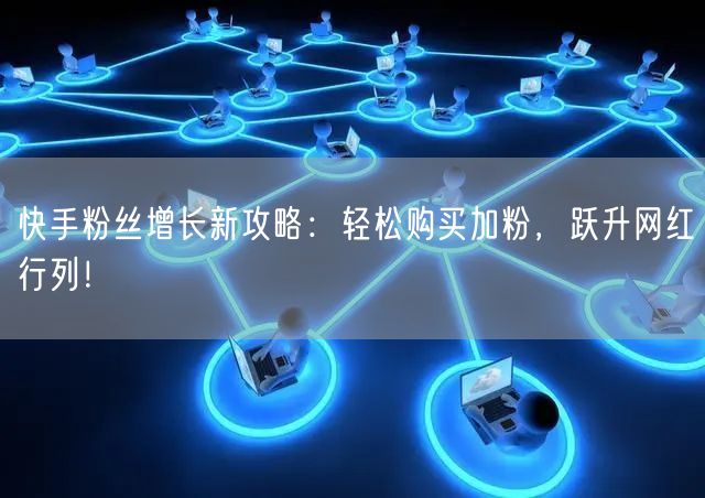快手粉丝增长新攻略：轻松购买加粉，跃升网红行列！