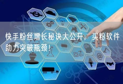 快手粉丝增长秘诀大公开，买粉软件助力突破瓶颈！